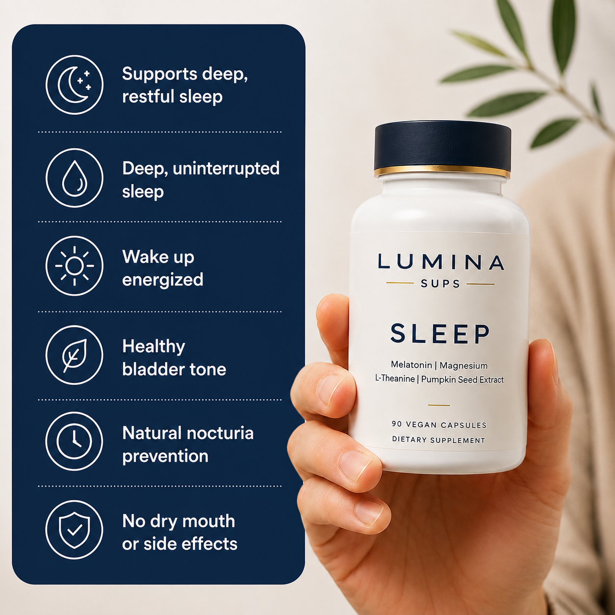 Premium bladder & sleep support capsule (unisex)